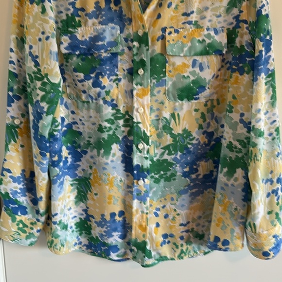 Investments Petites Size Medium Floral Blouse - Picture 3 of 7